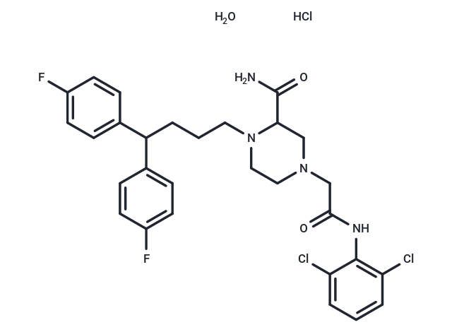 化合物 Mioflazine hydrochloride,Mioflazine hydrochloride