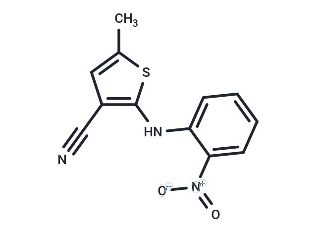 化合物 5-Methyl-2-((2-nitrophenyl)amino)thiophene-3-carbonitrile,5-Methyl-2-((2-nitrophenyl)amino)thiophene-3-carbonitrile