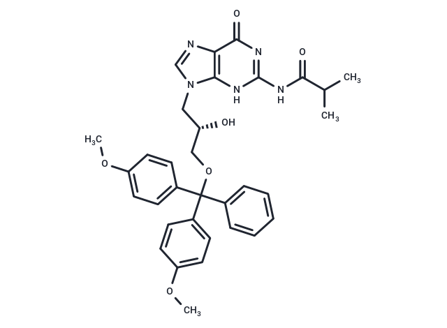 化合物 (S)-9-[3-(4,4’-Dime ? thoxytrityloxy)-2-hydroxypropyl]-N2-isobutyrylguanine,(S)-9-[3-(4,4’-Dime ? thoxytrityloxy)-2-hydroxypropyl]-N2-isobutyrylguanine