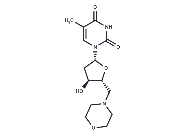 化合物 5’-Deoxy-5’-(4-morpholinyl)thymidine,5’-Deoxy-5’-(4-morpholinyl)thymidine