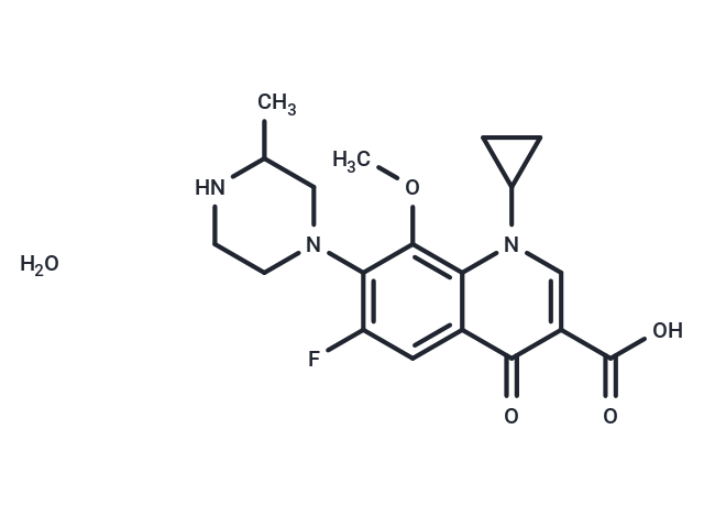 化合物 Gatifloxacin sesquihydrate,Gatifloxacin sesquihydrate