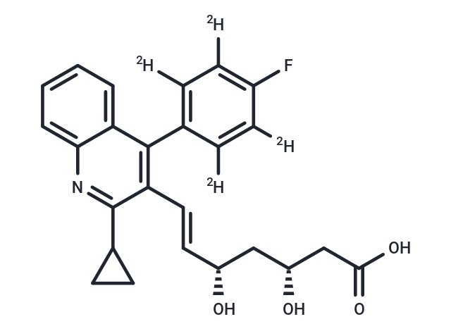 化合物 Pitavastatin D4,Pitavastatin D4