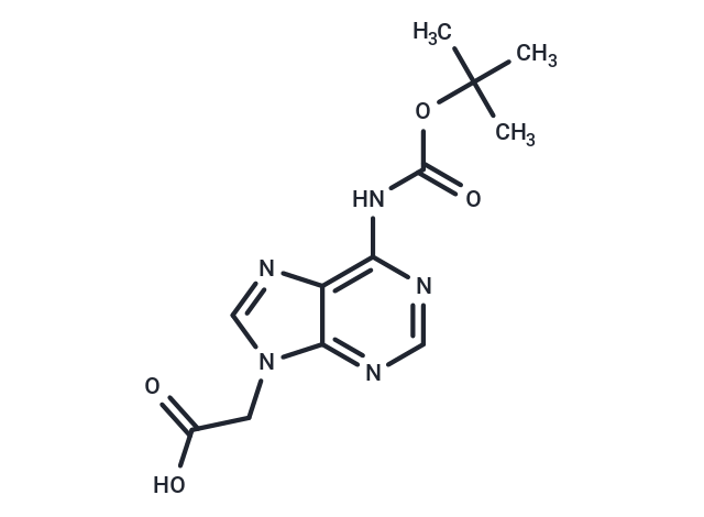 化合物 N6-Boc-adenin-9-yl ?acetic acid,N6-Boc-adenin-9-yl ?acetic acid