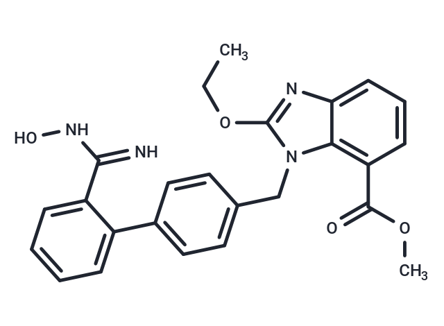 化合物 Methyl 2-ethoxy-1-((2'-(N-hydroxycarbamimidoyl)-[1,1'-biphenyl]-4-yl)methyl)-1H-benzo[d]imidazole-7-carboxylate,Methyl 2-ethoxy-1-((2'-(N-hydroxycarbamimidoyl)-[1,1'-biphenyl]-4-yl)methyl)-1H-benzo[d]imidazole-7-carboxylate