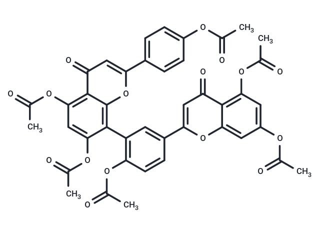 化合物 Amentoflavone hexaacetate,Amentoflavone hexaacetate