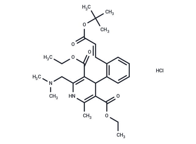 化合物 Teludipine hydrochloride,Teludipine hydrochloride