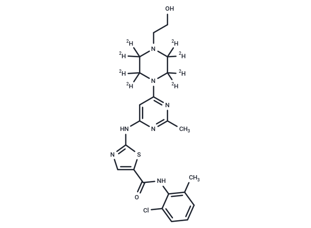 化合物 Dasatinib-d8,Dasatinib-d8