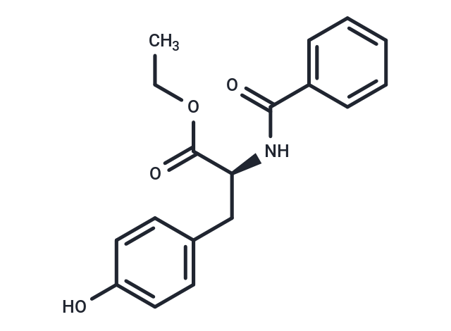 化合物 N-Benzoyl-L-tyrosine ethyl ester,N-Benzoyl-L-tyrosine ethyl ester