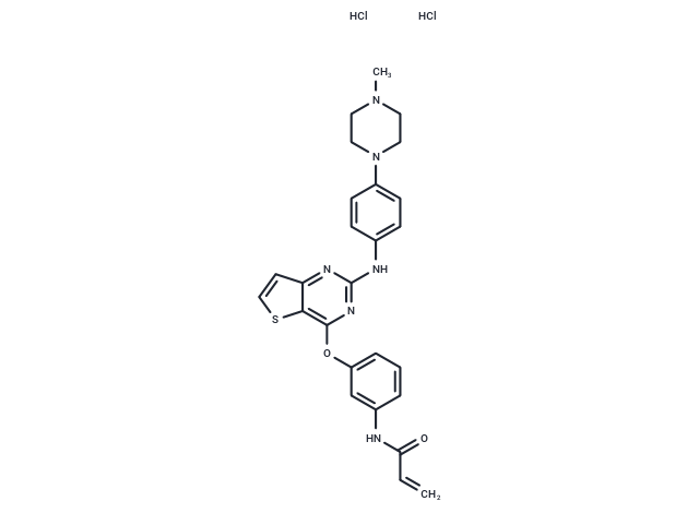 化合物 Olmutinib hydrochloride,Olmutinib hydrochloride