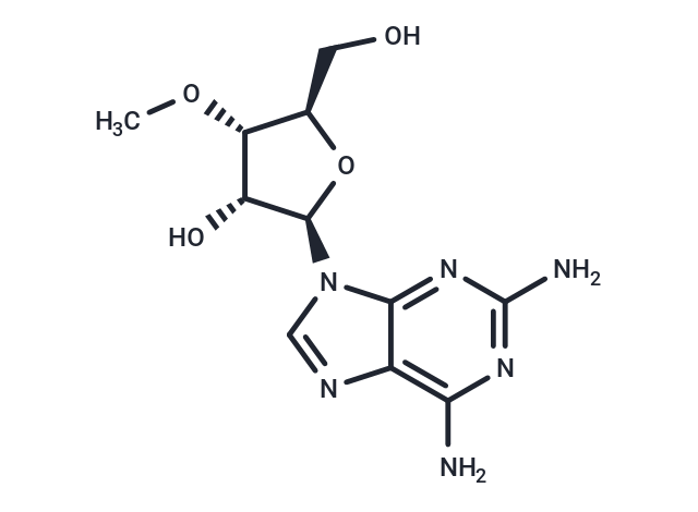 化合物 2-Amino-3’-O-methyladenosine,2-Amino-3’-O-methyladenosine