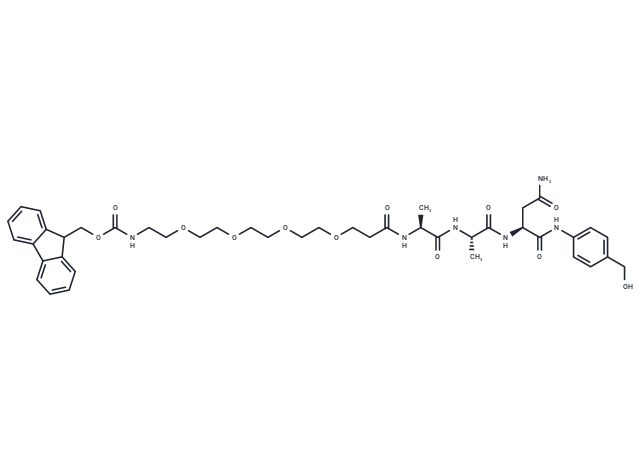 化合物 Fmoc-PEG4-Ala-Ala-Asn-PAB,Fmoc-PEG4-Ala-Ala-Asn-PAB