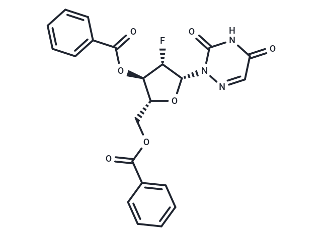 化合物 3’,5’-Bis-O-benzoyl-2’-deoxy-2’-fluoro-b-D-arabino-6-azauridine,3’,5’-Bis-O-benzoyl-2’-deoxy-2’-fluoro-b-D-arabino-6-azauridine