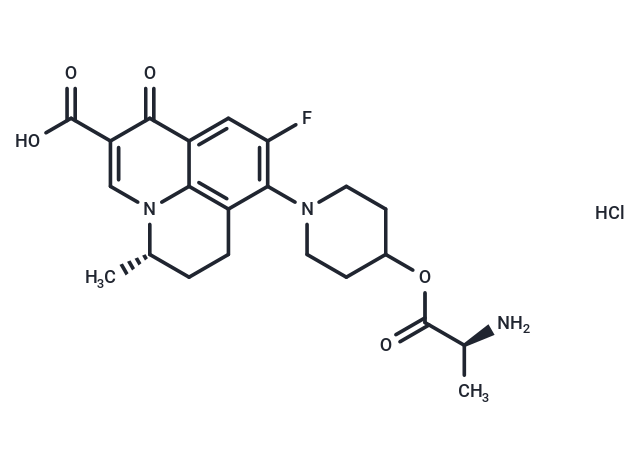 化合物 Alalevonadifloxacin HCl,Alalevonadifloxacin HCl