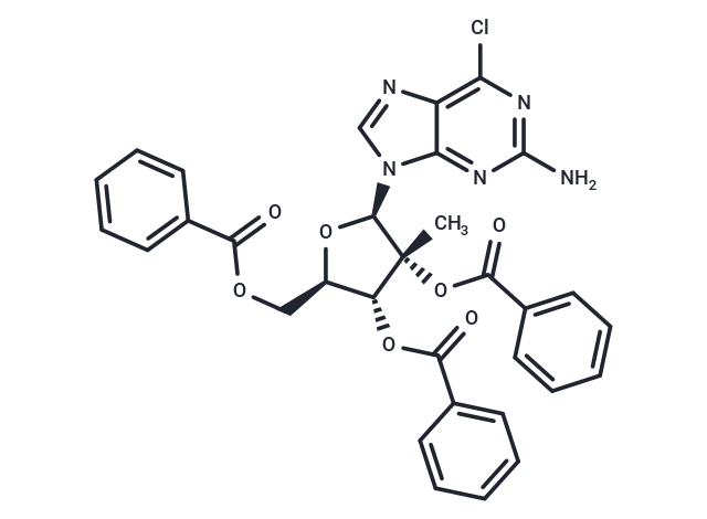 化合物 2-Amino-6-chloro-9-[(2,3,5-tri-O-benzoyl-2-C-methyl-β-D-ribofuranosyl)]-9H-purine,2-Amino-6-chloro-9-[(2,3,5-tri-O-benzoyl-2-C-methyl-β-D-ribofuranosyl)]-9H-purine