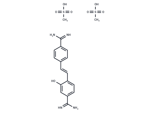 化合物 Hydroxystilbamidine bis(methanesulfonate),Hydroxystilbamidine bis(methanesulfonate)