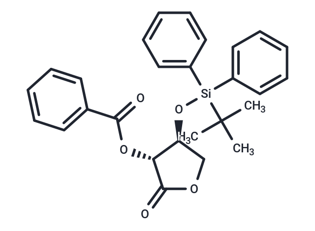 化合物 2-O-benzoyl-3-O-t-butyldiphenylsilyl-L-threonolactone,2-O-benzoyl-3-O-t-butyldiphenylsilyl-L-threonolactone