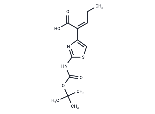 化合物 (Z)-2-(2-((tert-Butoxycarbonyl)amino)thiazol-4-yl)pent-2-enoic acid,(Z)-2-(2-((tert-Butoxycarbonyl)amino)thiazol-4-yl)pent-2-enoic acid