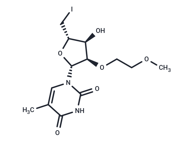 化合物 5’-Deoxy-5’-iodo-2’-O-(2-methoxyethyl)-5-methyluridine,5’-Deoxy-5’-iodo-2’-O-(2-methoxyethyl)-5-methyluridine