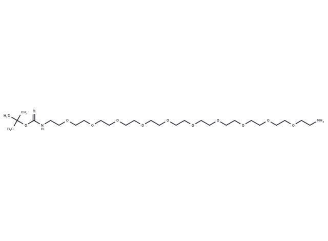 化合物 Boc-NH-PEG10-CH2CH2NH2,Boc-NH-PEG10-CH2CH2NH2