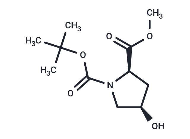 化合物 N-Boc-cis-4-hydroxy-D-proline methyl ester,N-Boc-cis-4-hydroxy-D-proline methyl ester