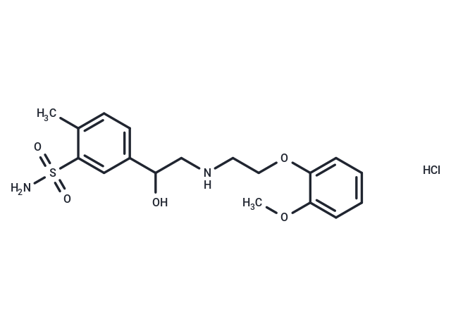 化合物 Amosulalol HCl,Amosulalol HCl