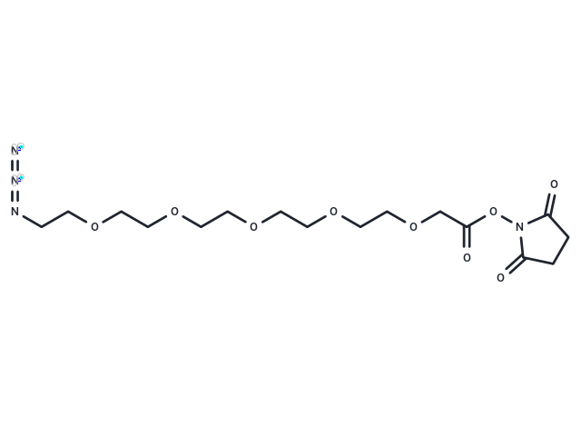 化合物 Azido-PEG5-CH2CO2-NHS,Azido-PEG5-CH2CO2-NHS