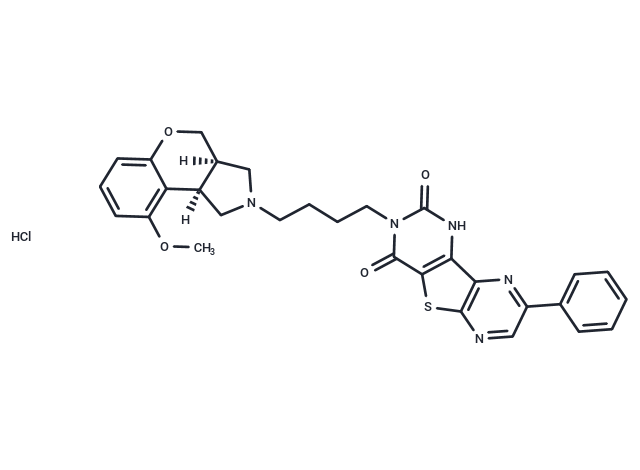 化合物 Fiduxosin hydrochloride,Fiduxosin hydrochloride