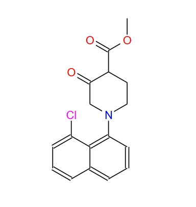 1-(8-氯萘-1-基)-3-氧代哌啶-4-羧酸甲酯,methyl 1-(8-chloronaphthalen-1-yl)-3-oxopiperidine-4-carboxylate