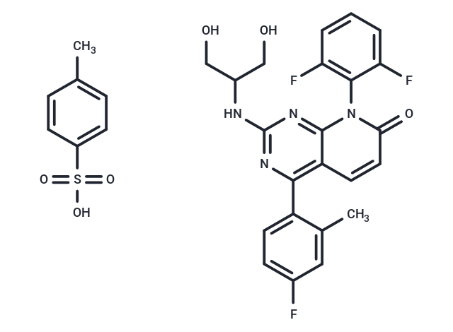 化合物 Dilmapimod tosylate,Dilmapimod tosylate