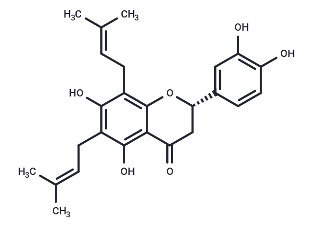 化合物 6,8-Diprenyleriodictyol,6,8-Diprenyleriodictyol