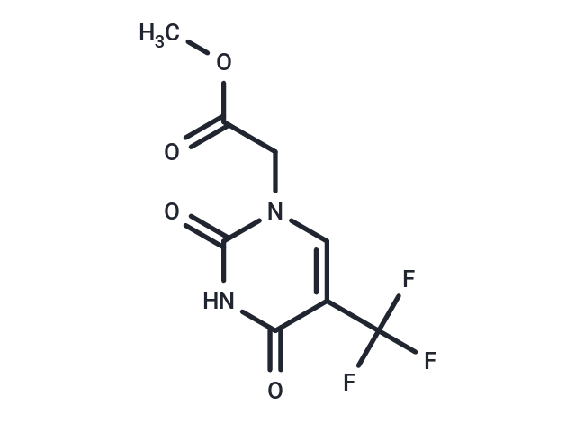 化合物 5-Trifluoromethyluracil-1-yl ?acetic acid methyl ester,5-Trifluoromethyluracil-1-yl ?acetic acid methyl ester