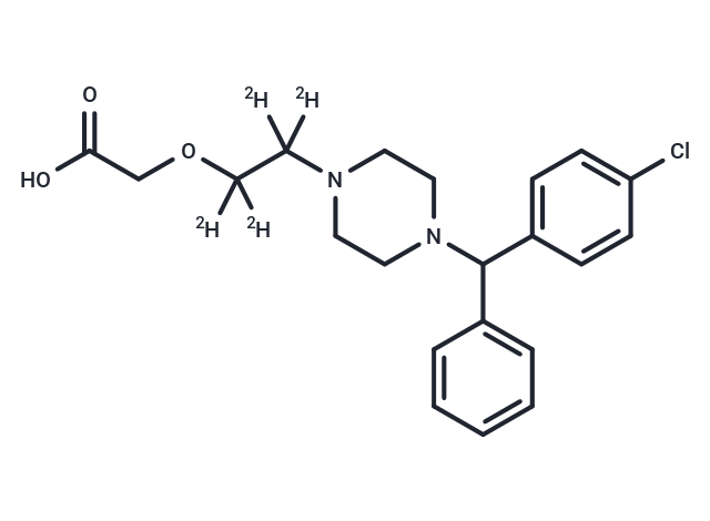 化合物 Cetirizine D4,Cetirizine D4