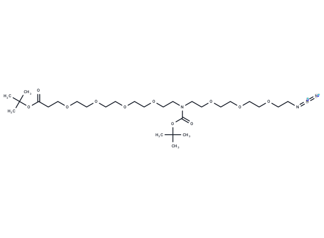 化合物 N-(Azido-PEG3)-N-Boc-PEG4-Boc,N-(Azido-PEG3)-N-Boc-PEG4-Boc