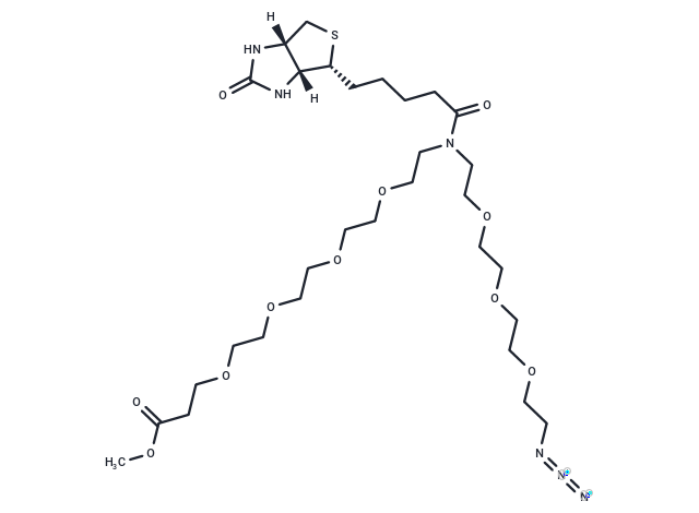 化合物 N-(Azido-PEG3)-N-Biotin-PEG4-methyl ester,N-(Azido-PEG3)-N-Biotin-PEG4-methyl ester