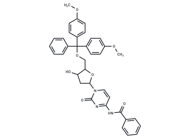 N4-苯甲?；?5′-O-(4,4′-二甲氧基三苯基)-2′-脫氧胞苷,N4-Benzoyl-5'-O-(4,4'-dimethoxytrityl)-2'-deoxycytidine