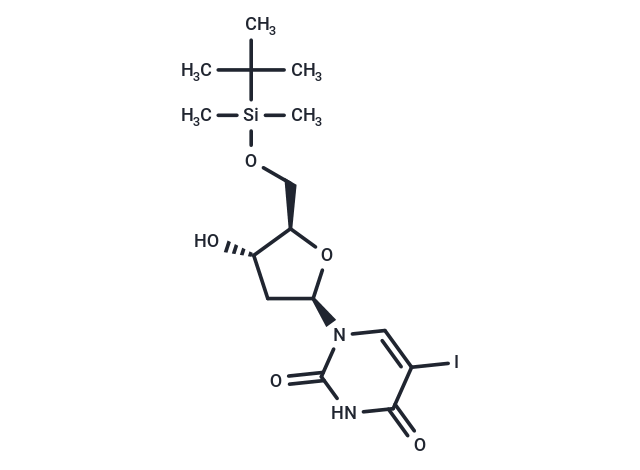 化合物 5’-O-t-Butyldimethylsilyl 2’-deoxy-5-iodo-uridine,5’-O-t-Butyldimethylsilyl 2’-deoxy-5-iodo-uridine