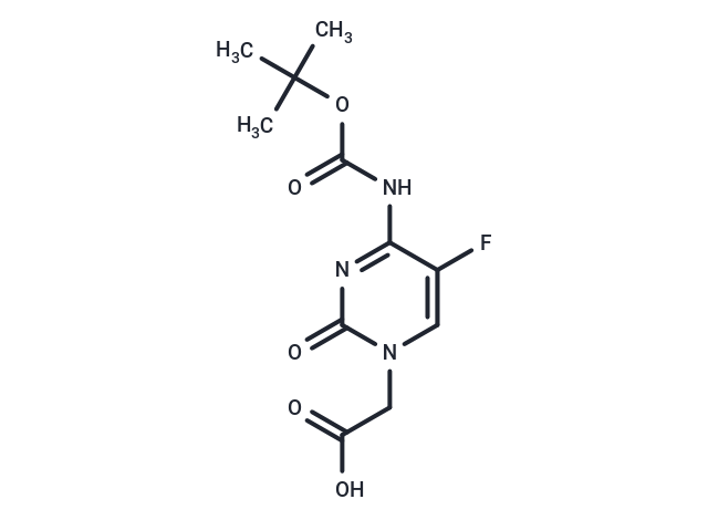 化合物 N4-Boc-5-fluorocytosin-1-yl-acetic ?acid,N4-Boc-5-fluorocytosin-1-yl-acetic ?acid