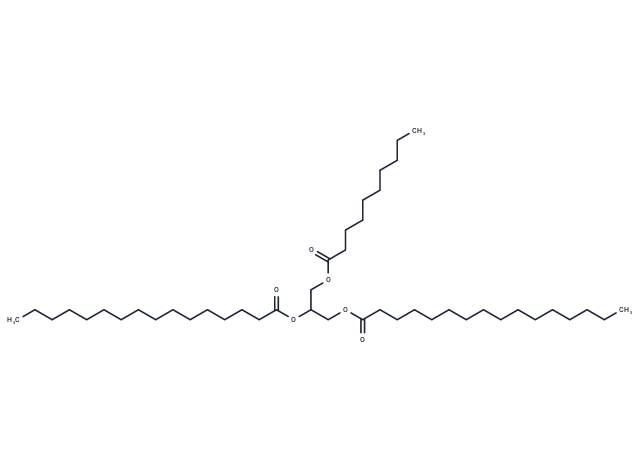 化合物 1,2-Dipalmitoyl-3-Decanoyl-rac-glycerol,1,2-Dipalmitoyl-3-Decanoyl-rac-glycerol