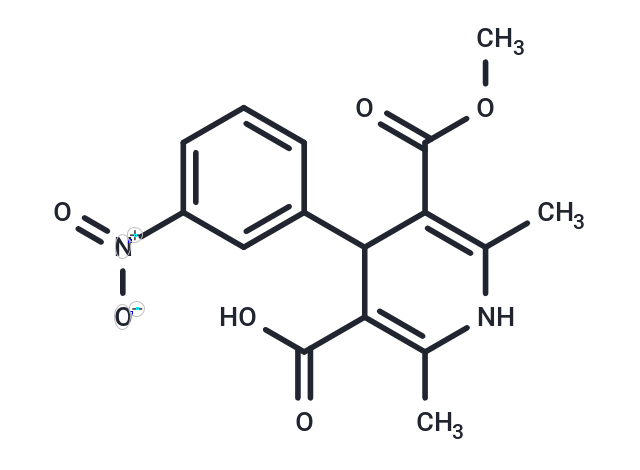 化合物 5-(Methoxycarbonyl)-2,6-dimethyl-4-(3-nitrophenyl)-1,4-dihydropyridine-3-carboxylic acid,5-(Methoxycarbonyl)-2,6-dimethyl-4-(3-nitrophenyl)-1,4-dihydropyridine-3-carboxylic acid