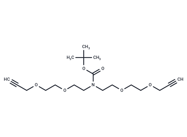 化合物 N-Boc-N-bis(PEG2-propargyl),N-Boc-N-bis(PEG2-propargyl)