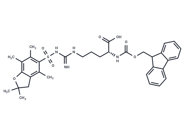 化合物 Fmoc-D-Arg(Pbf)-OH,Fmoc-D-Arg(Pbf)-OH