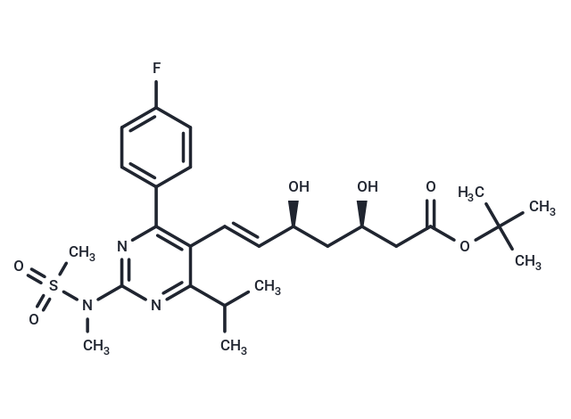 化合物 (3R,5S,6E)-7-[4-(4-Fluorophenyl)-6-isopropyl-2-[(methanesulfonyl) methylamino]pyrimidin-5-yl]-3,5-dihydroxyhept-6-enoic acid tert-butyl ester,(3R,5S,6E)-7-[4-(4-Fluorophenyl)-6-isopropyl-2-[(methanesulfonyl) methylamino]pyrimidin-5-yl]-3,5-dihydroxyhept-6-enoic acid tert-butyl ester