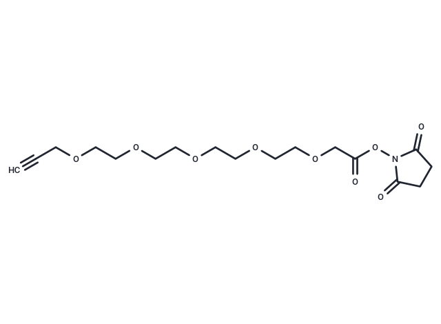 化合物 Propargyl-PEG4-O-C1-NHS ester,Propargyl-PEG4-O-C1-NHS ester