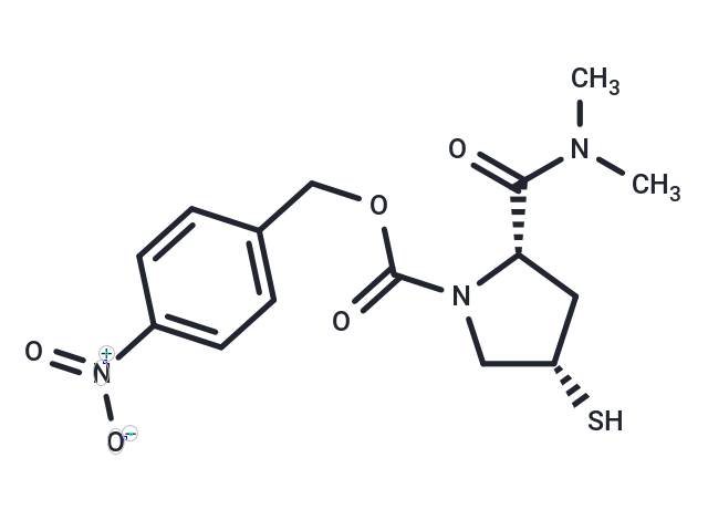 化合物 (2S,4S)-4-Nitrobenzyl 2-(dimethylcarbamoyl)-4-mercaptopyrrolidine-1-carboxylate,(2S,4S)-4-Nitrobenzyl 2-(dimethylcarbamoyl)-4-mercaptopyrrolidine-1-carboxylate