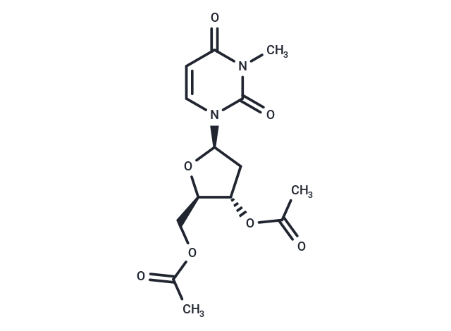 化合物 3’,5’-Di-O-acetyl-2’-deoxy-N3-methyl uridine,3’,5’-Di-O-acetyl-2’-deoxy-N3-methyl uridine