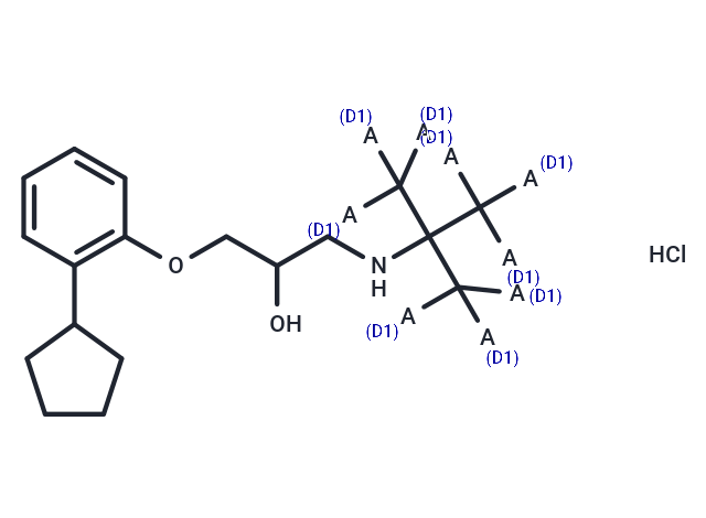 鹽酸噴布特羅-d9,Penbutolol-d9 hydrochloride