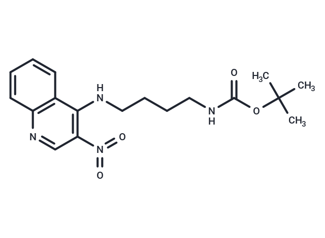 化合物 N4-(4-Boc-aminobutyl)-3-nitroqunoline-4-amine,N4-(4-Boc-aminobutyl)-3-nitroqunoline-4-amine