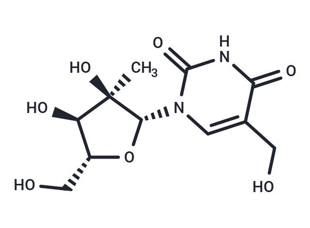 化合物 5-Hydroxymethyl-2’-C-methyluridine,5-Hydroxymethyl-2’-C-methyluridine