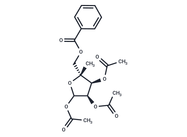 化合物 5-O-Benzoyl-1,2,3-tri-O-acetyl-4-C-methyl-D-ribofuranose,5-O-Benzoyl-1,2,3-tri-O-acetyl-4-C-methyl-D-ribofuranose