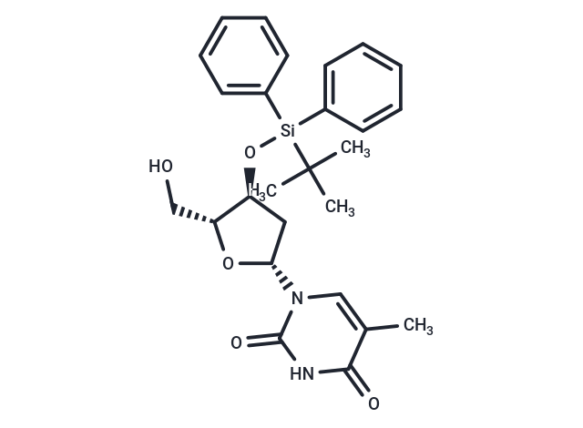 化合物 3’-O-(t-Butyldiphenylsilyl)thymidine,3’-O-(t-Butyldiphenylsilyl)thymidine